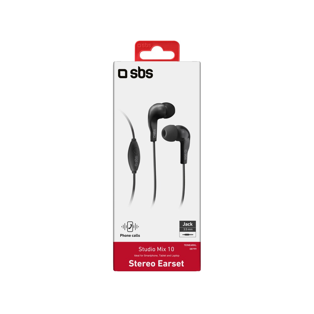 SBS TEEARSETBT300TWSK cuffia e auricolare True Wireless Stereo (TWS) In-ear  Sport Bluetooth Nero | in offerta su GoPrice